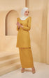 mustard baju kurung plain