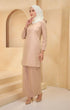 Kuntum Kurung Moden Plain | Nude
