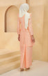 Kuntum Kurung Moden Plain | Peach
