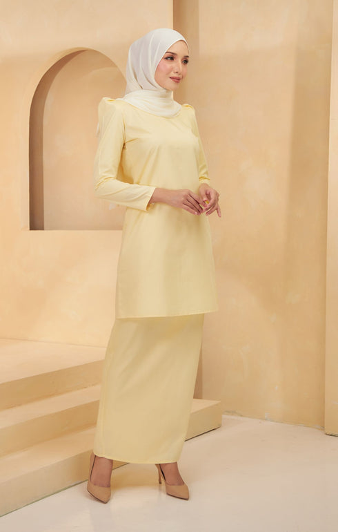 Light Yellow Baju Kurung