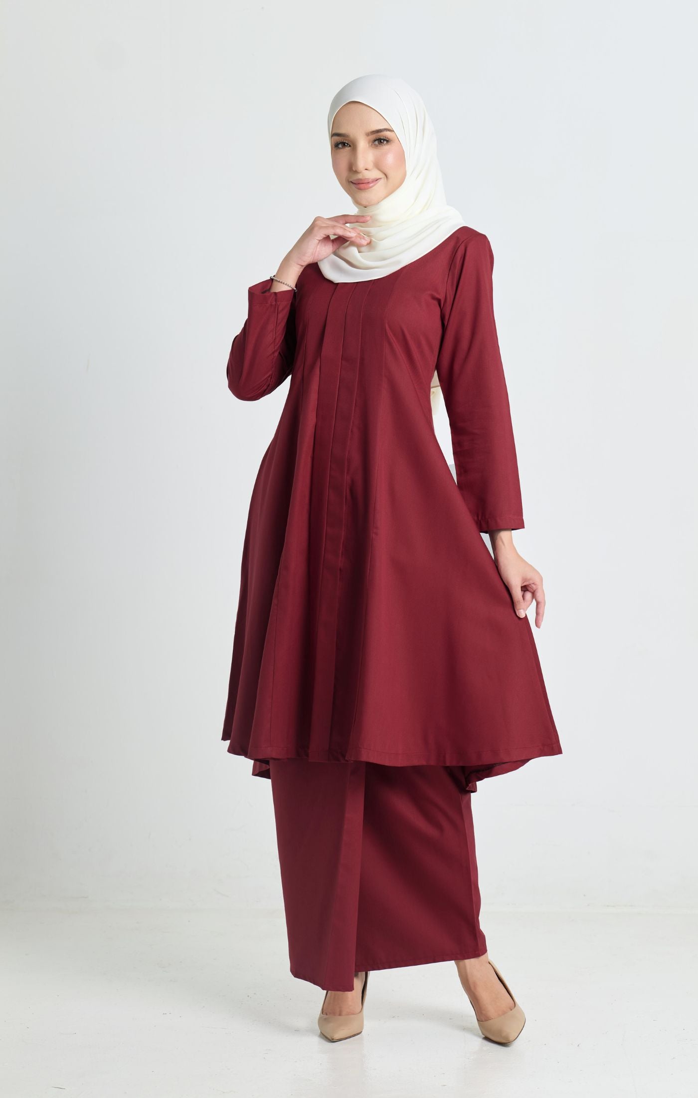 Luna Kebarung Klasik | Dark Maroon