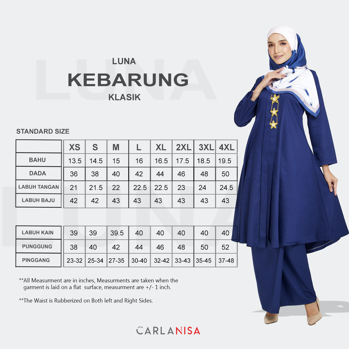Luna Kebarung Klasik | Salmon