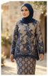 SAFIRA KURUNG KEDAH | BLUE BLACK