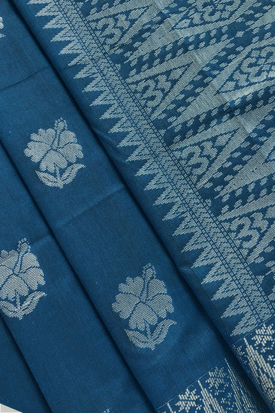 Songket Bunga Raya | Teal Green Silver