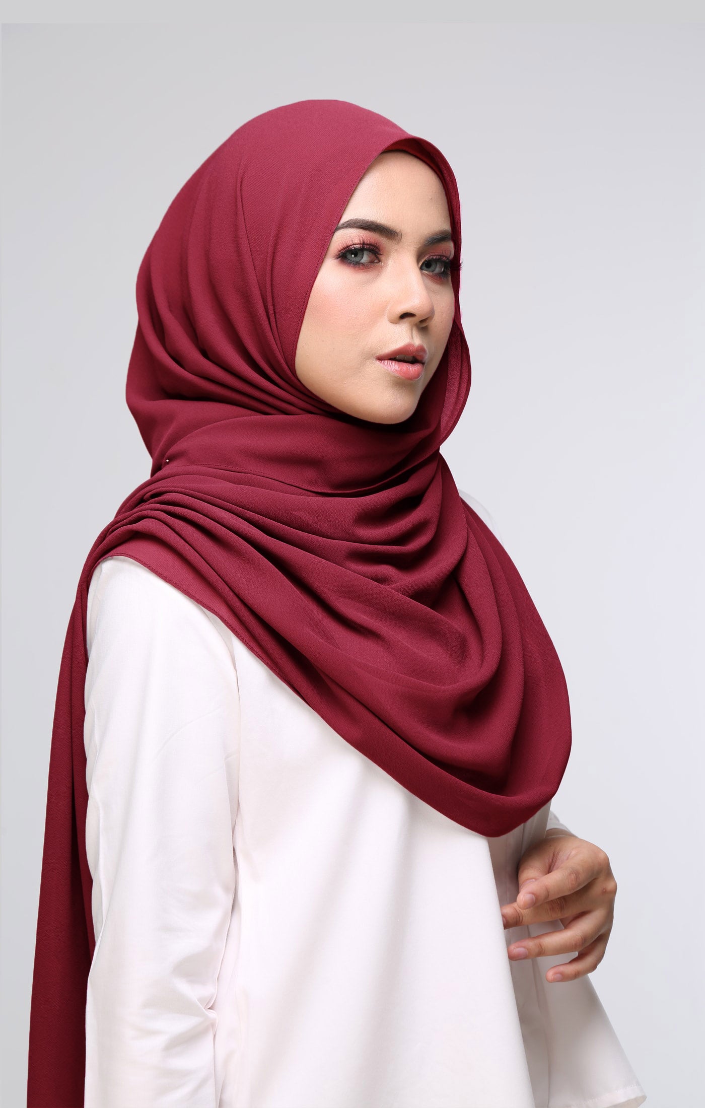 Instant Shawl Rania | Maroon