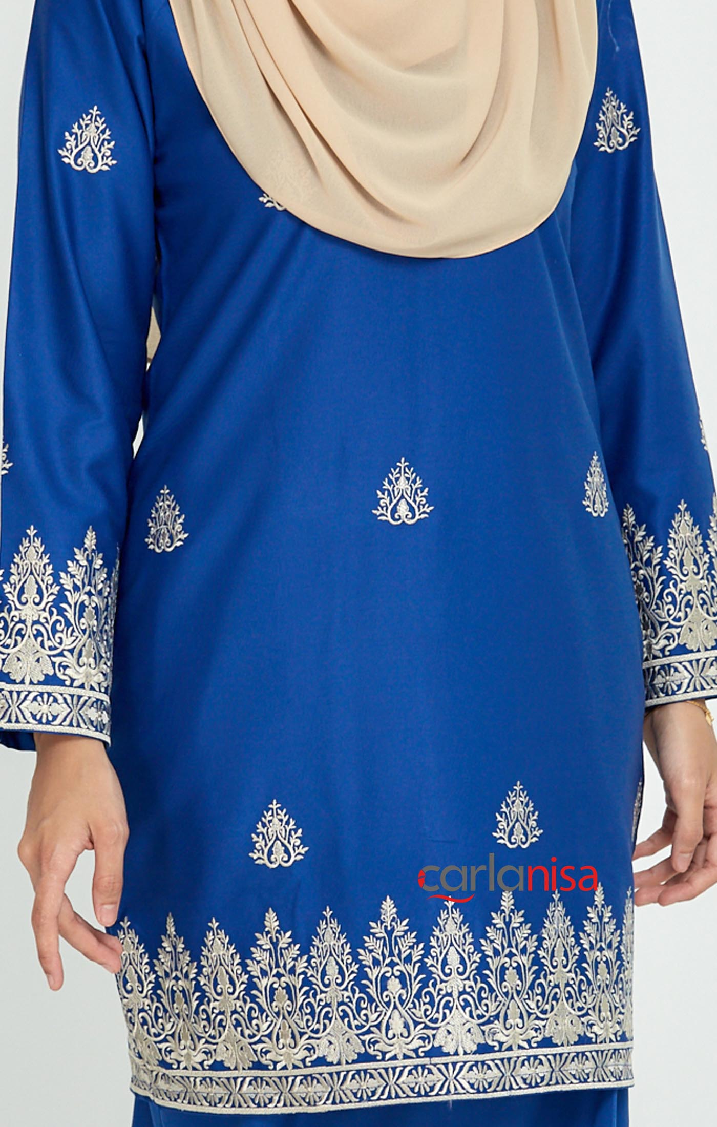 Sakura Baju Kurung Moden | Royal Blue