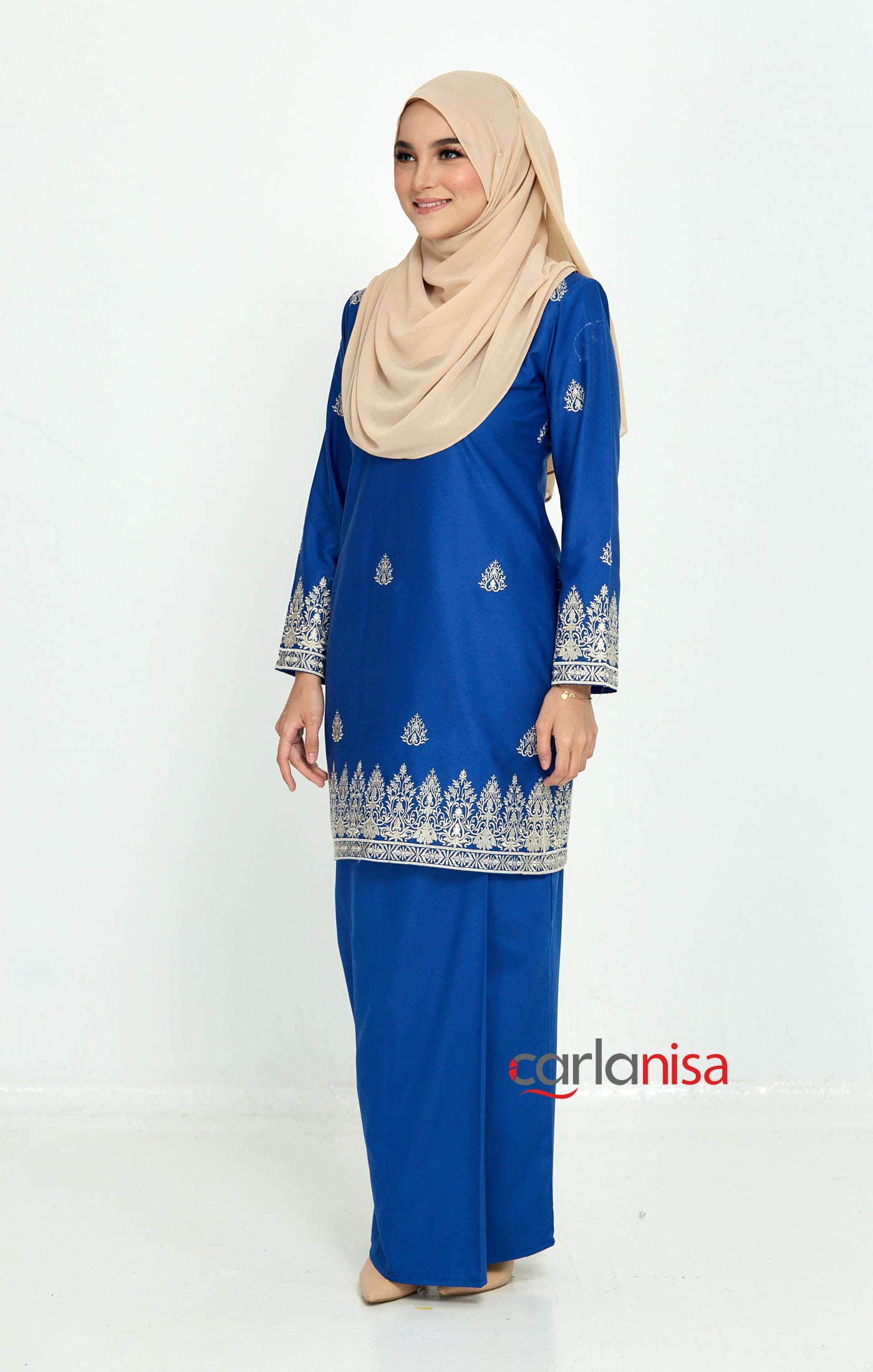 Sakura Baju Kurung Moden | Royal Blue