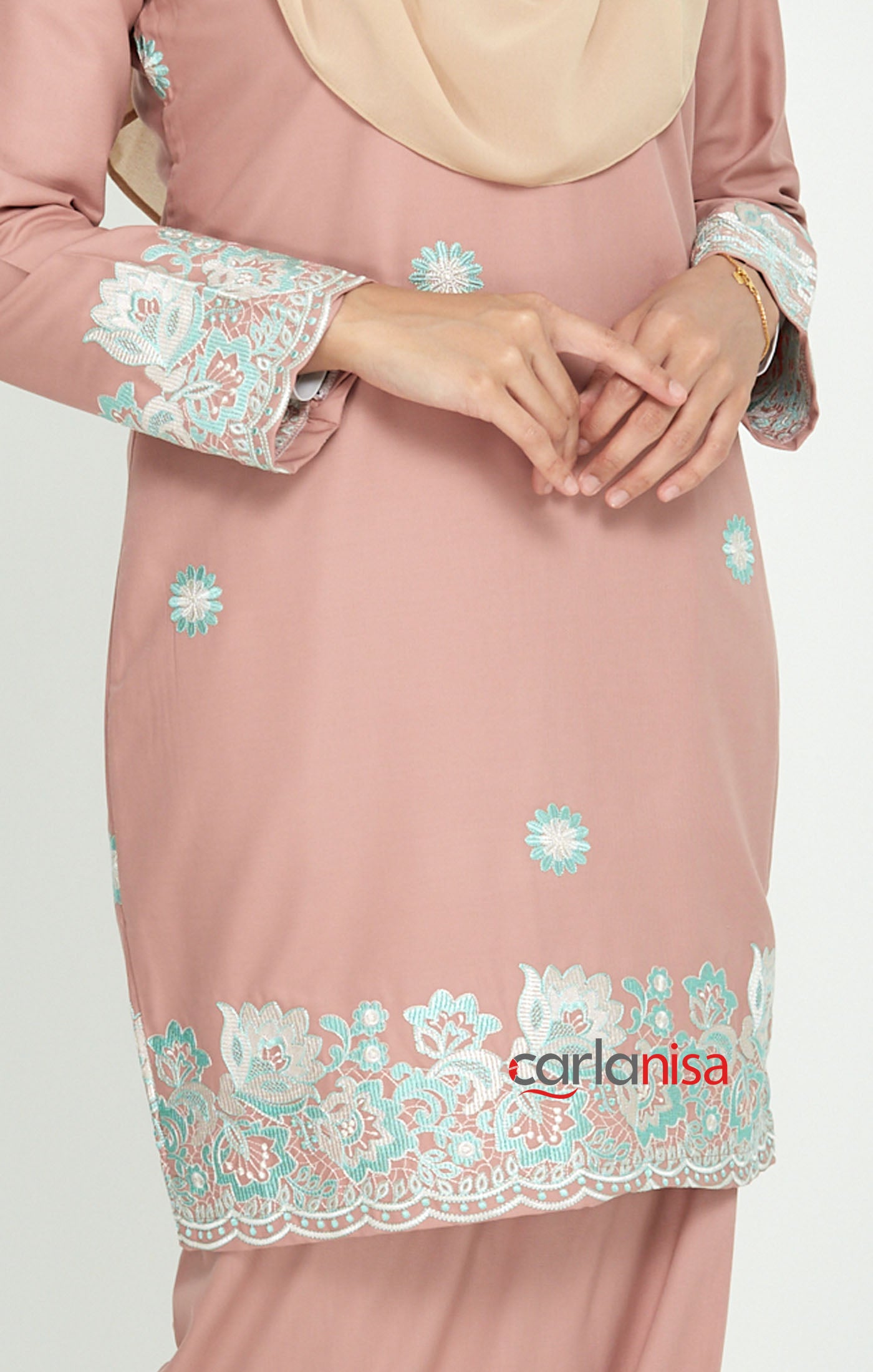 Sakura Baju Kurung Moden | Tea Pink