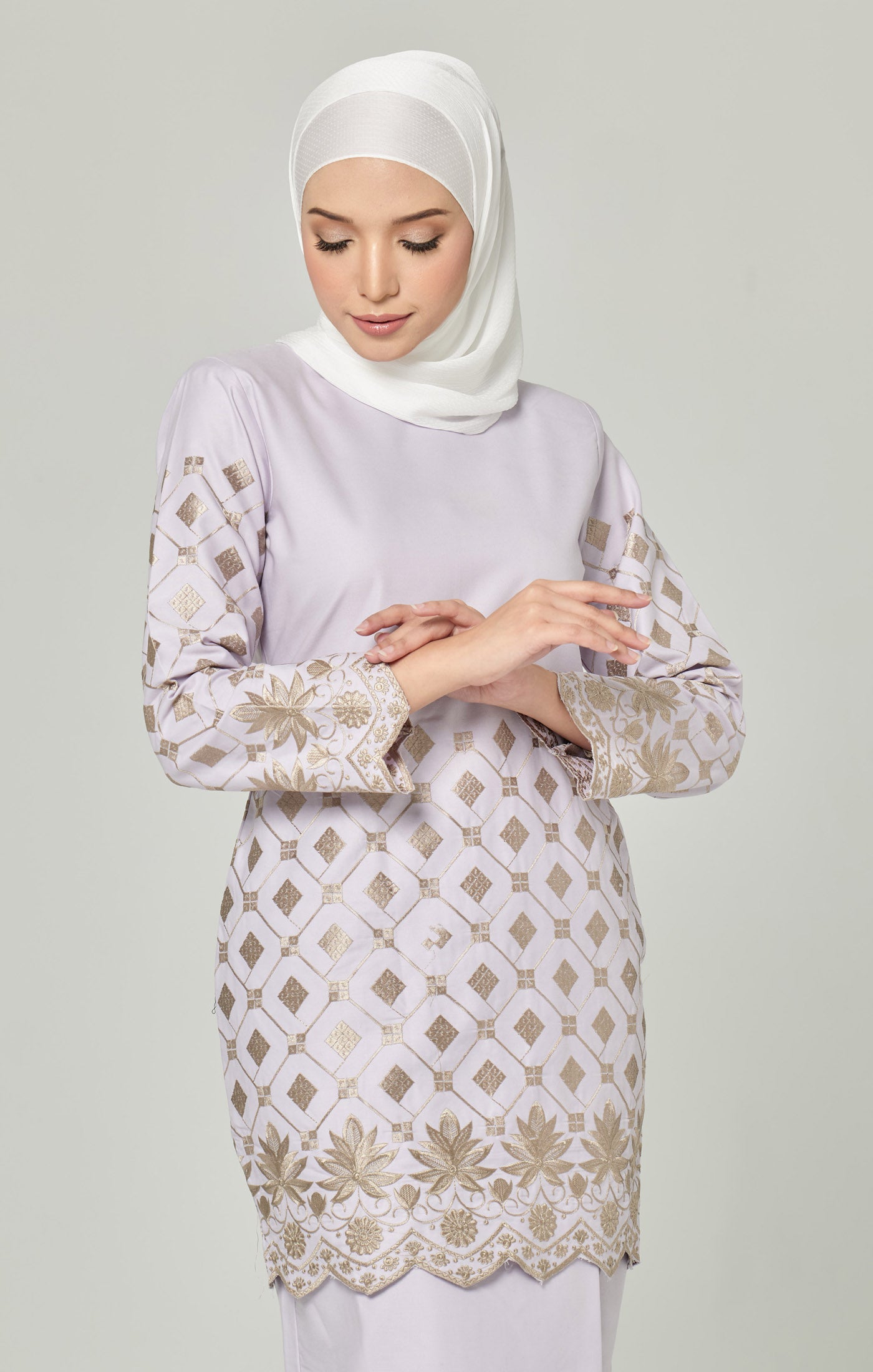 Vella Kurung Moden | Lilac