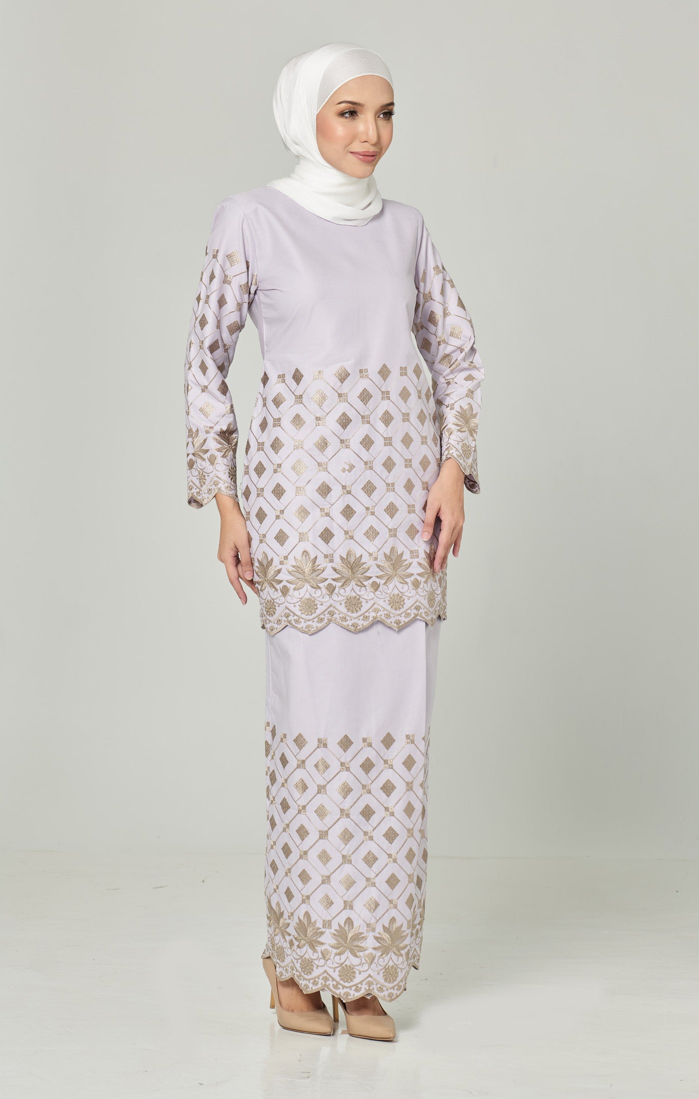 Vella Kurung Moden | Lilac