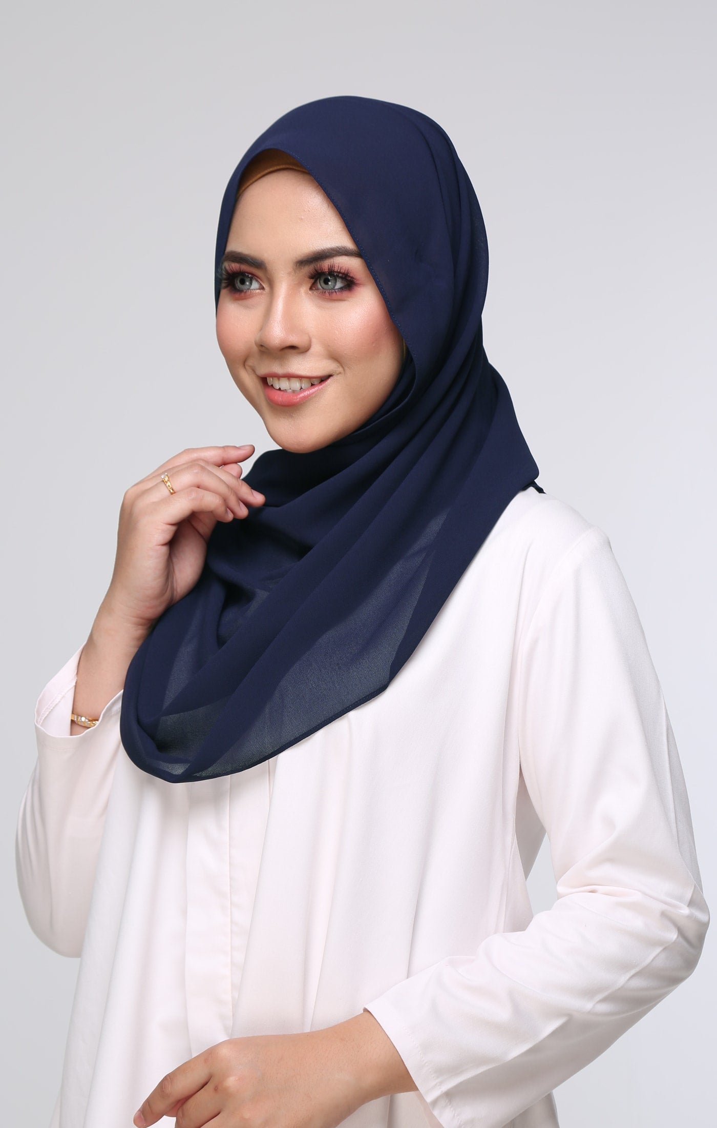 Instant Shawl Rania | Blue Black