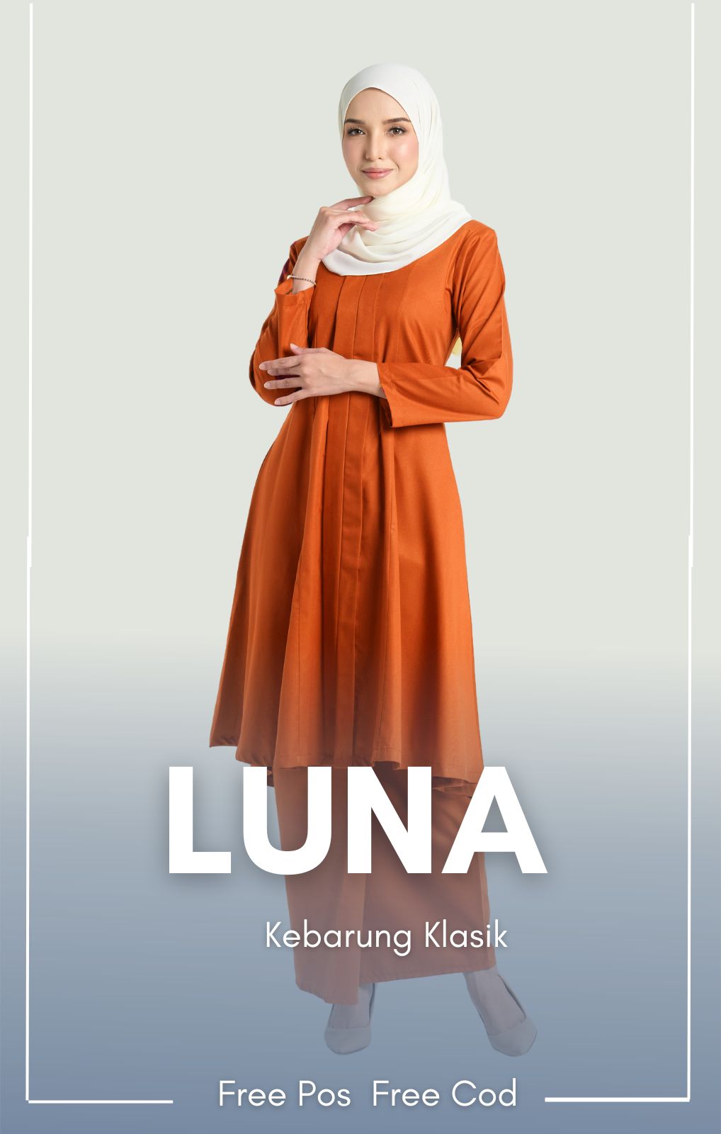 Luna | Kebarung Klasik Cotton Plain