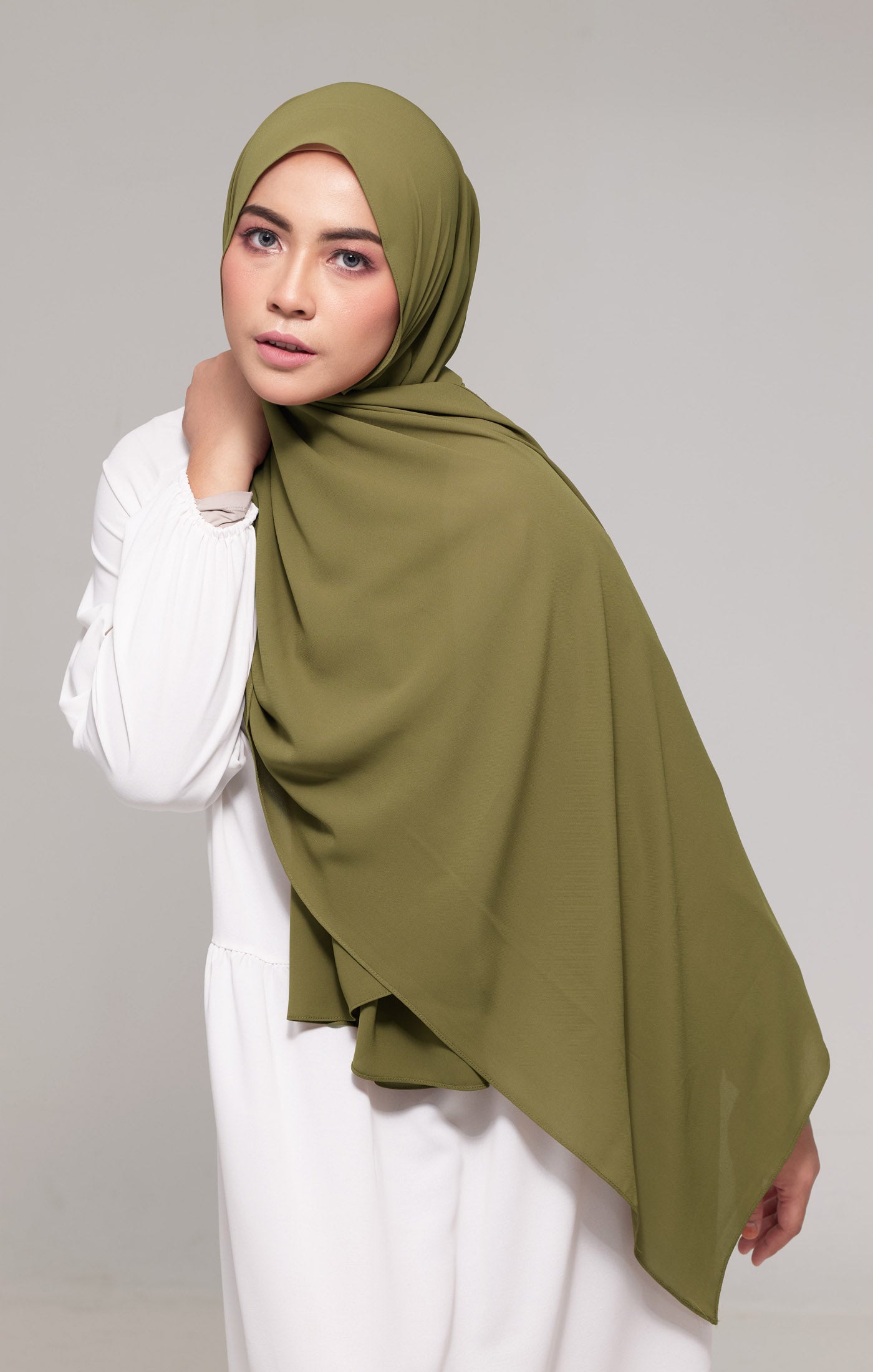 Faura shawl | Olive Green