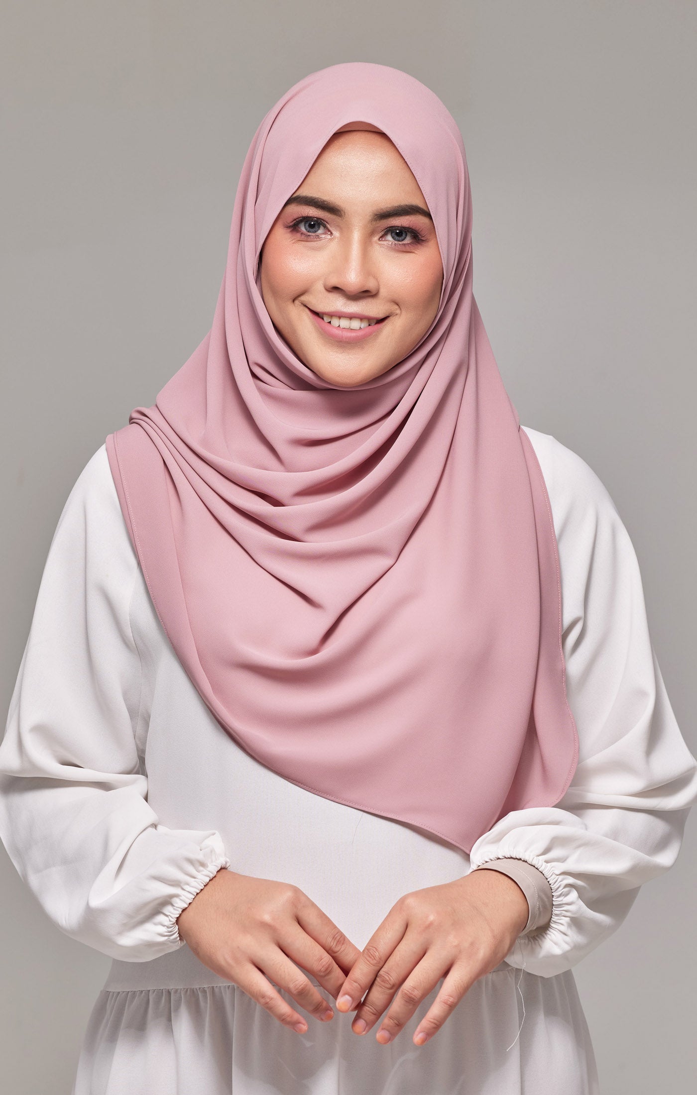 plain shawl dusty pink