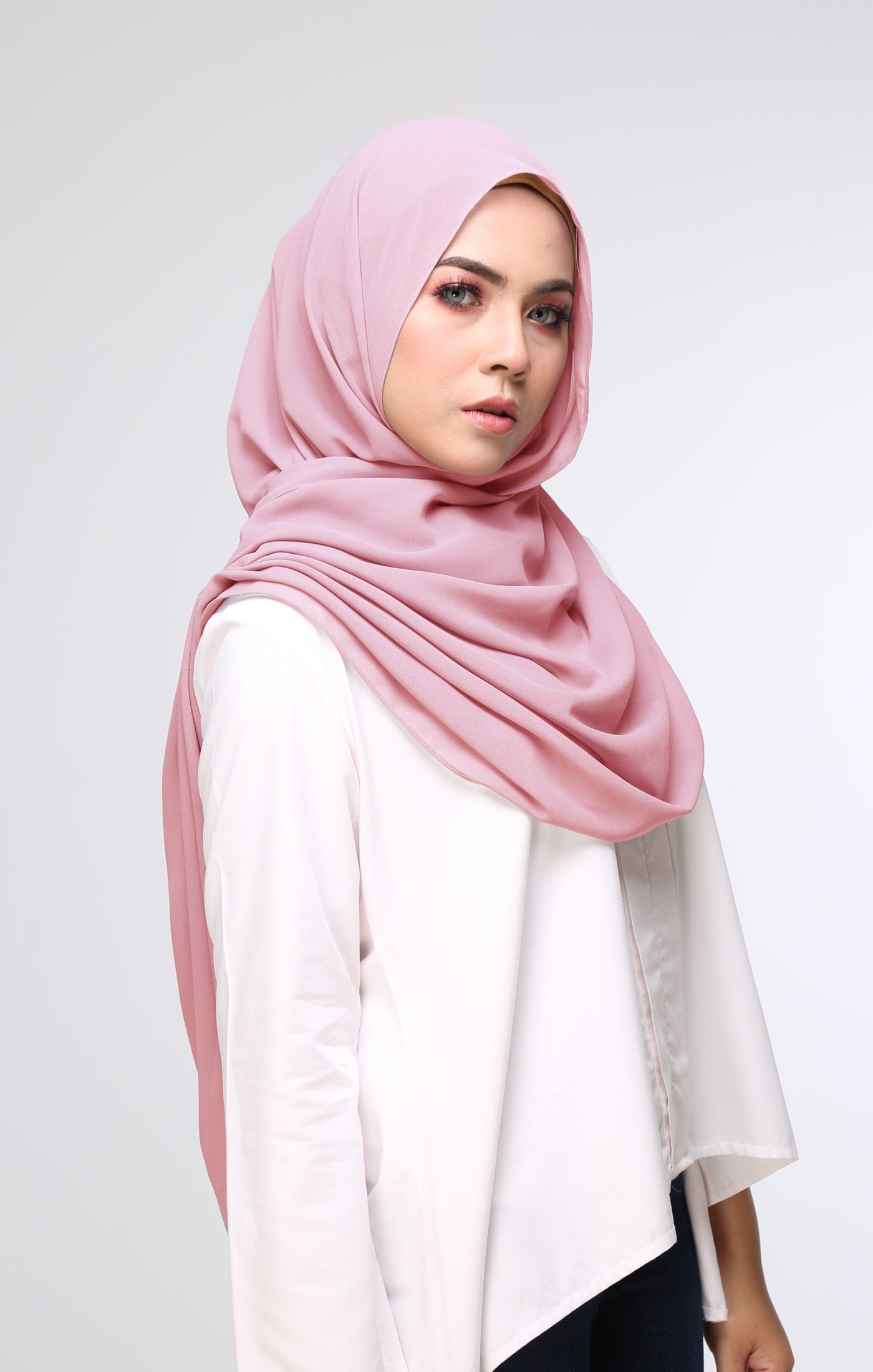 Instant Shawl Rania | Dusty Pink