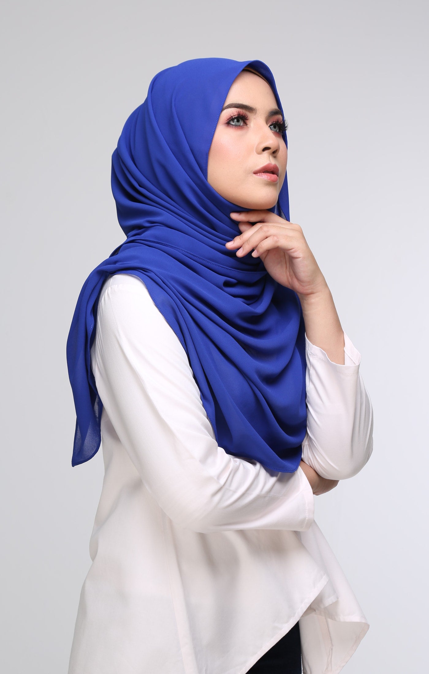 Instant Shawl Rania | Electric Blue