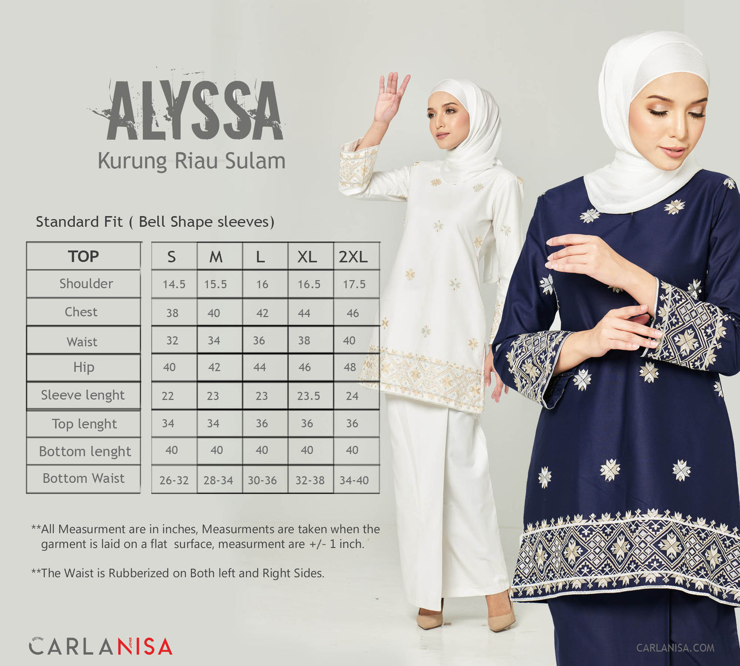 Alyssa Kurung Riau | White