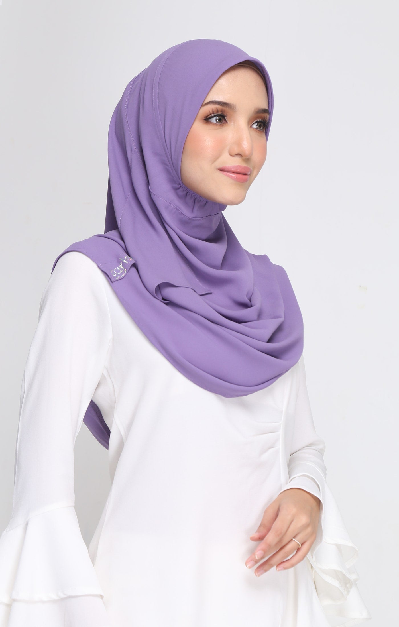 Mia Instant Sarung | Purple