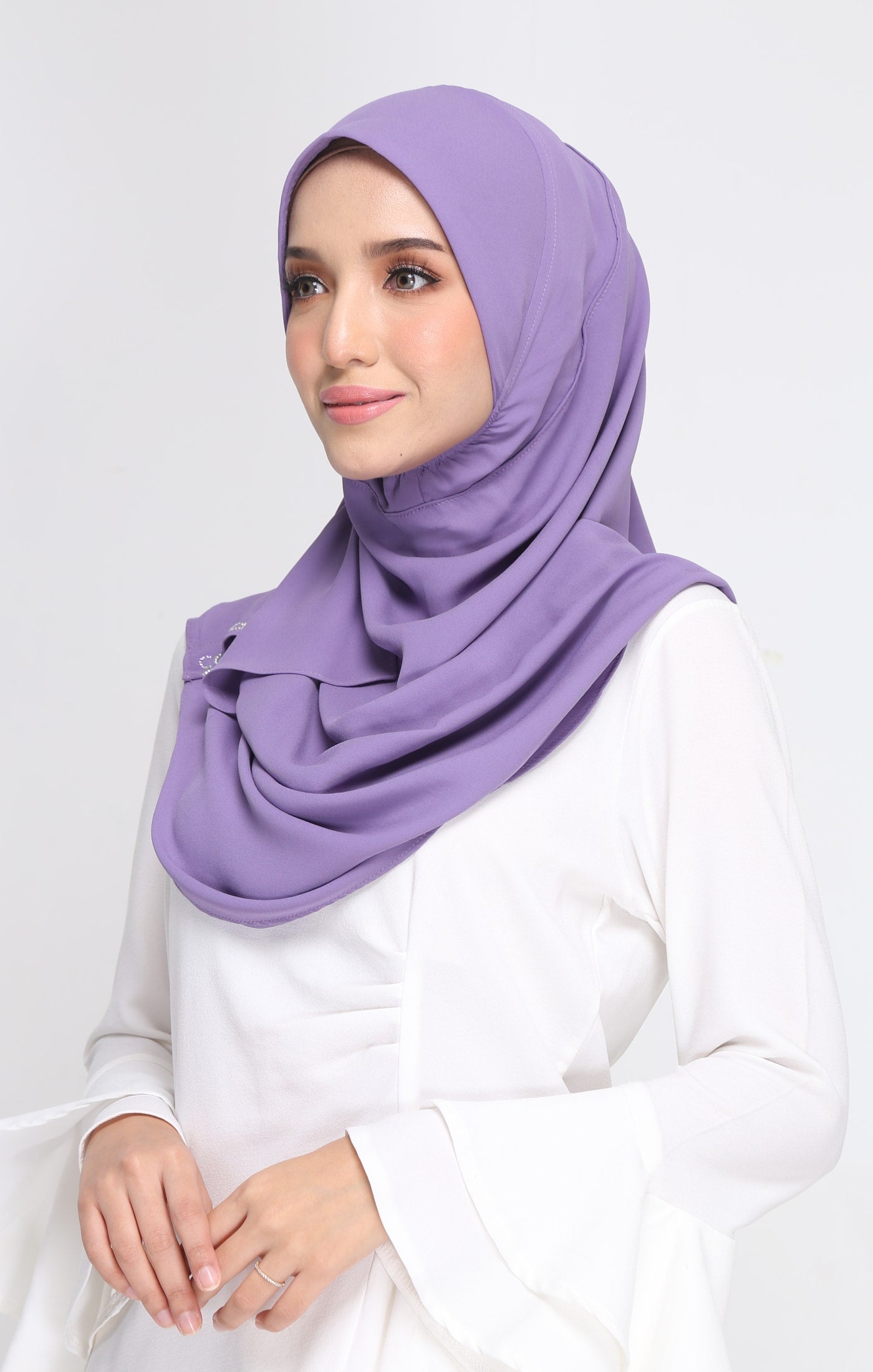 Mia Instant Sarung | Purple