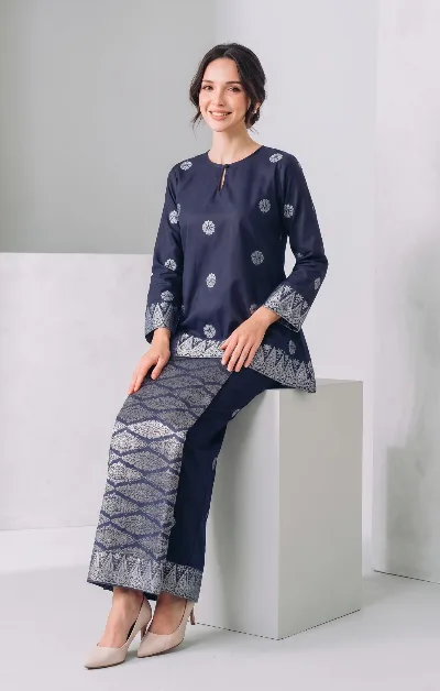 Navy Blue Silver