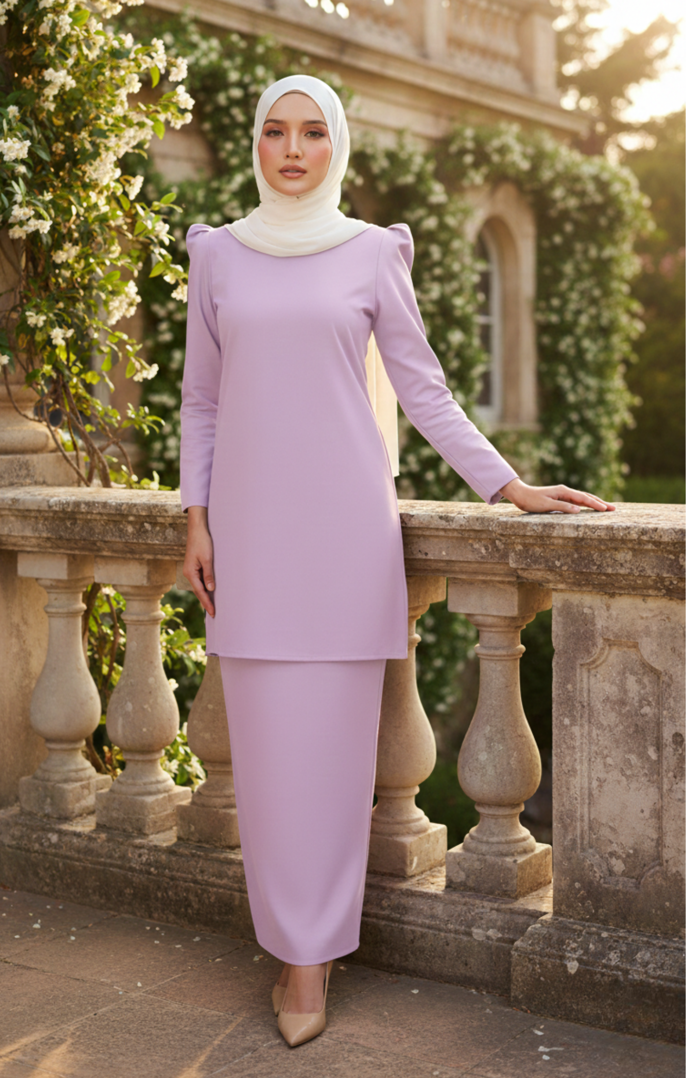 KUNTUM KURUNG MODEN | PLAIN