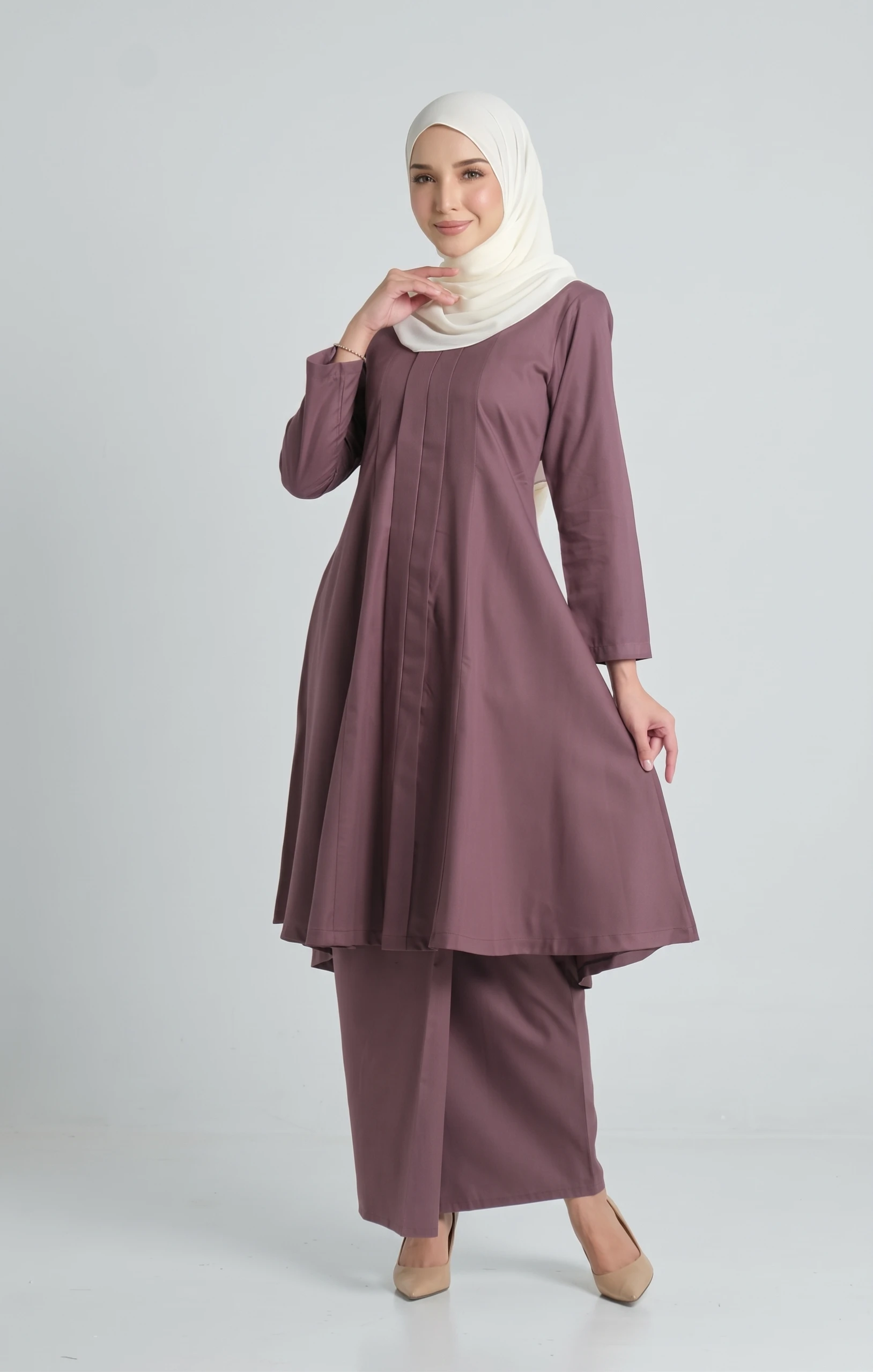 Luna Kebarung Klasik | Dusty Magenta