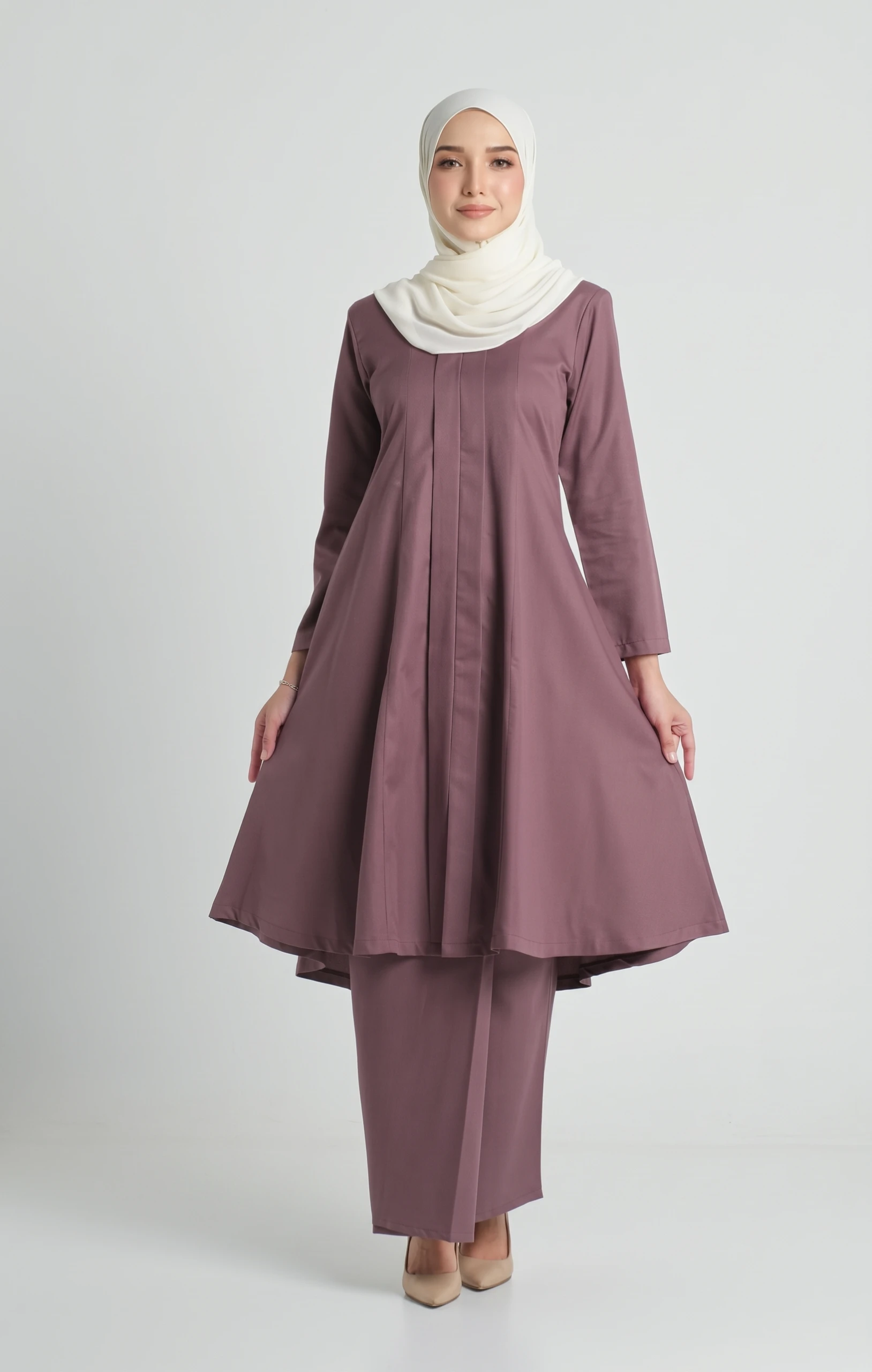 Luna Kebarung Klasik | Dusty Magenta — alternate view