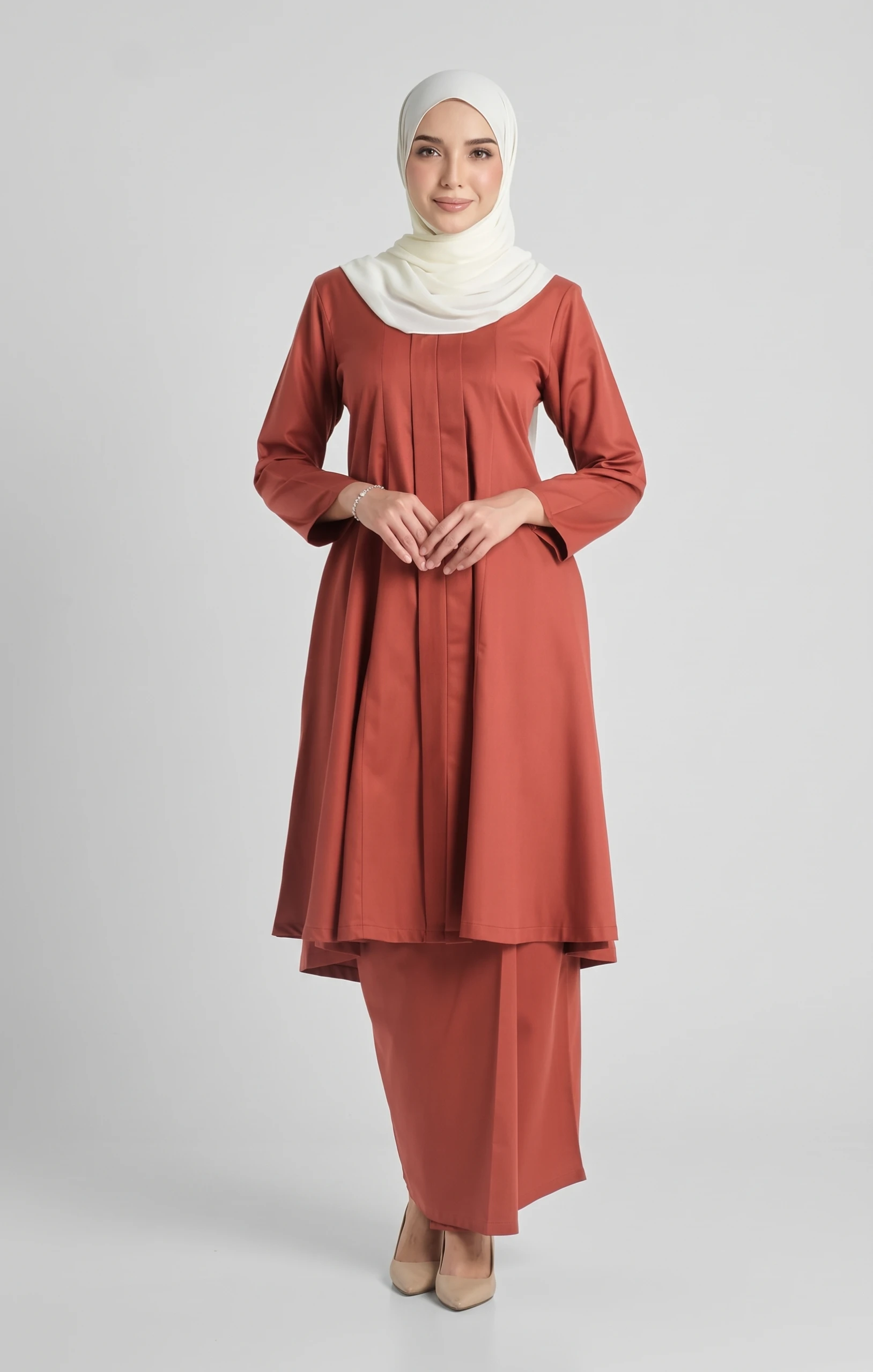 Luna Kebarung Klasik | Brick Orange
