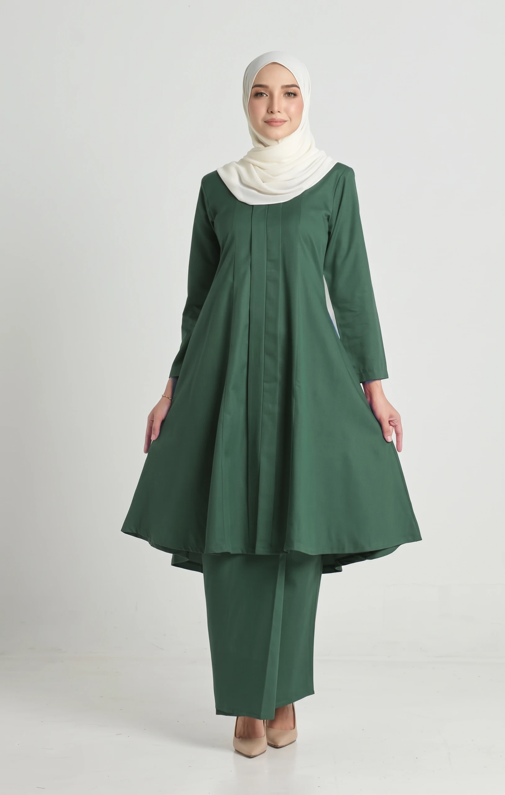 Luna Kebarung Klasik | Dark Emerald Green