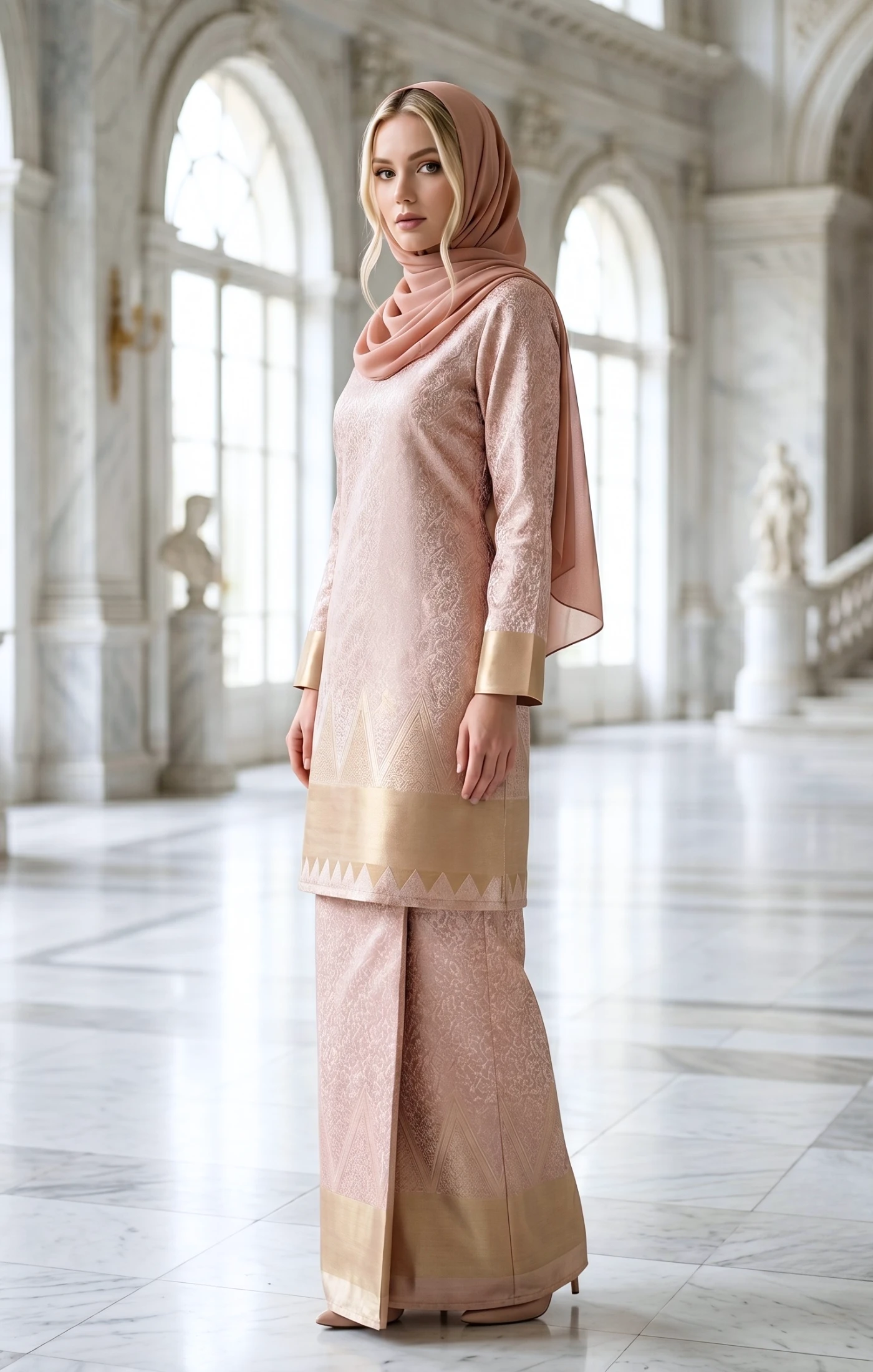 Myra Kurung Moden | Baby Pink — alternate view
