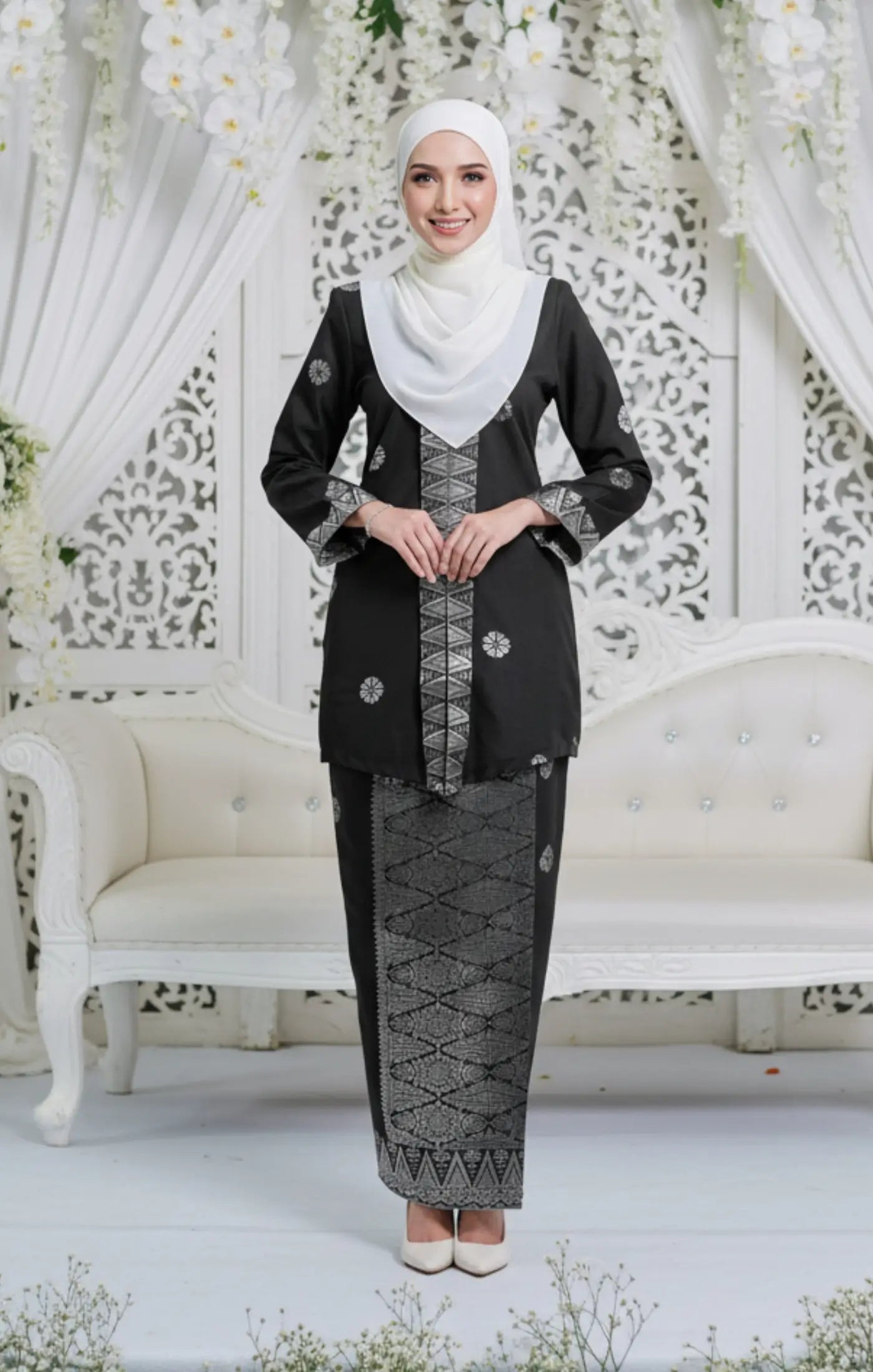 DEFECT SEROJA KEBAYA | BLACK SILVER