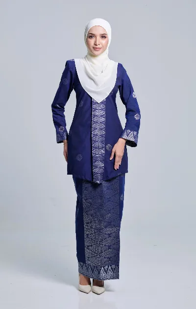 Navy Blue Silver