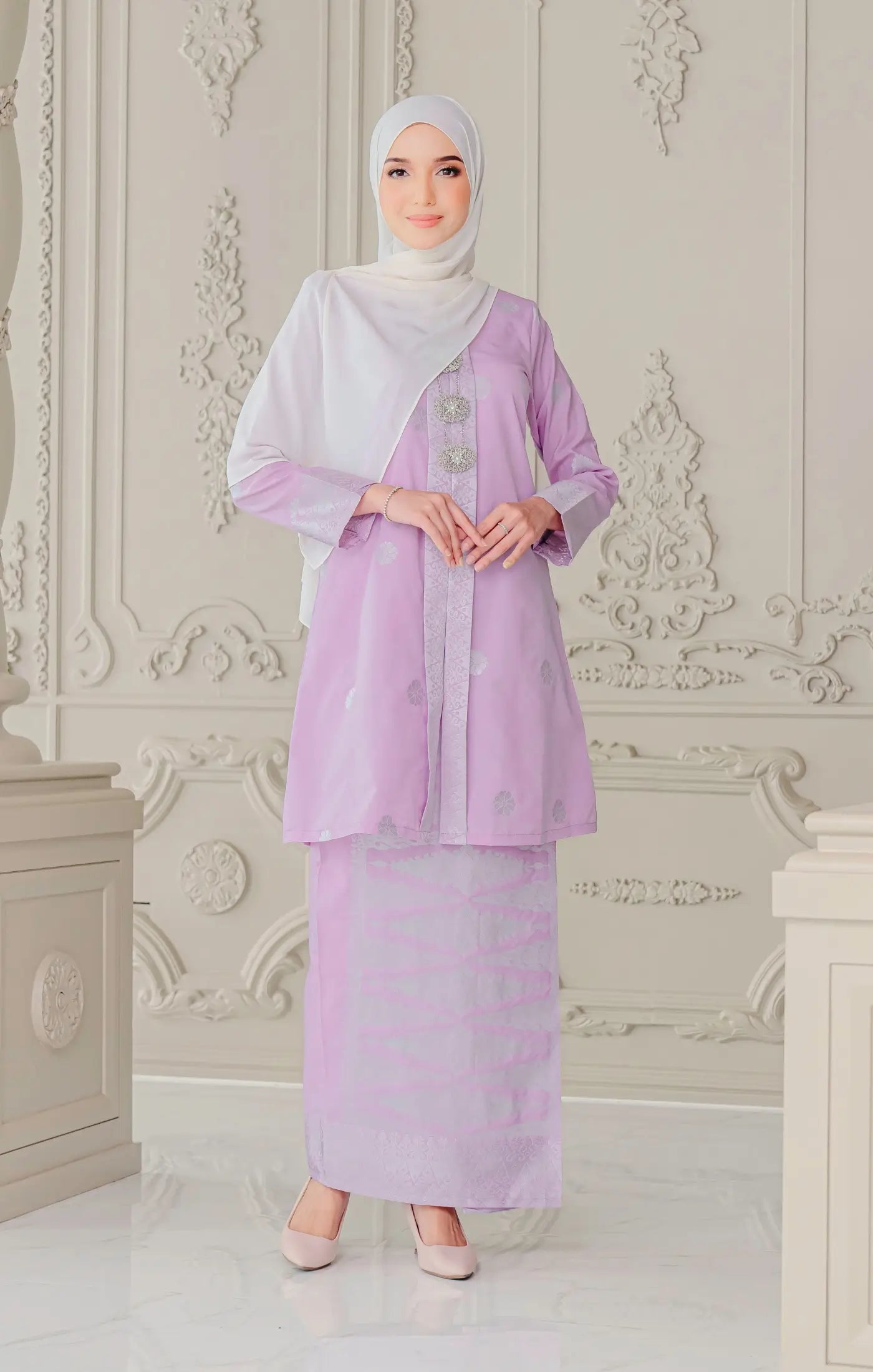 LAYLO KEBAYA | LILAC PURPLE SILVER