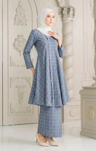 Ash Blue Check D4-6