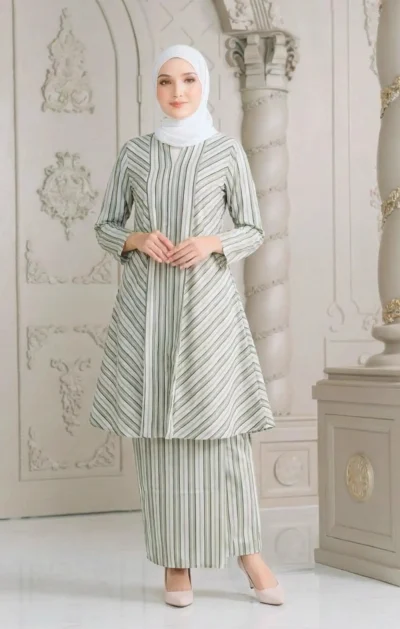 Dusty Green Stripe D3-4