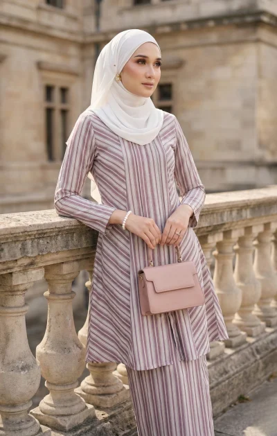 Dusty Pink Stripe D3-1