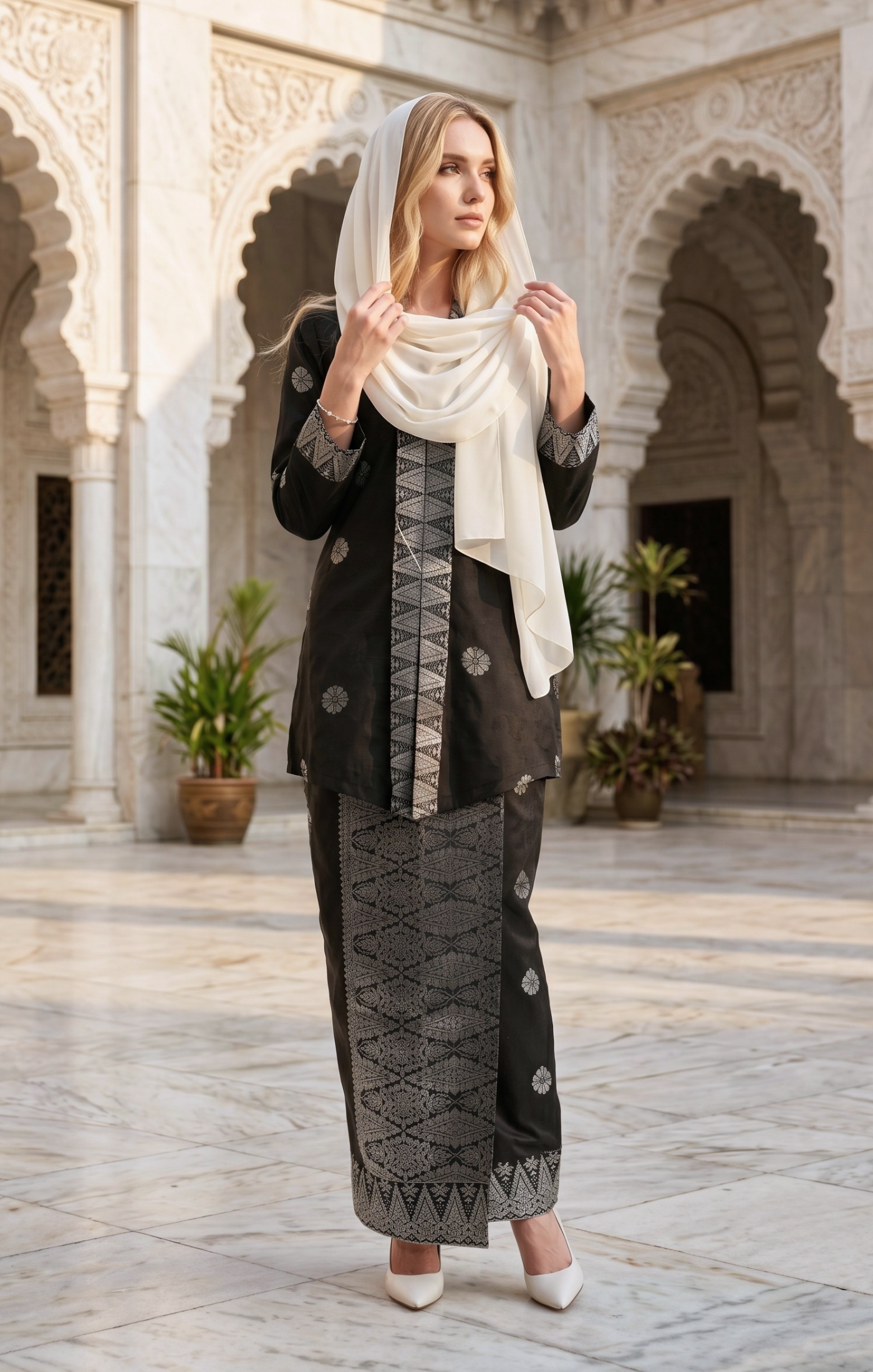 SEROJA KEBAYA | BLACK SILVER