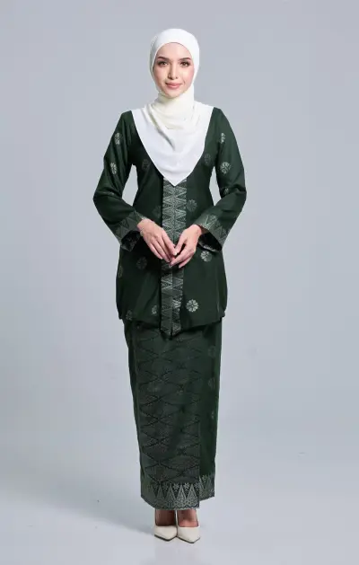 Dark Emerald Green Silver