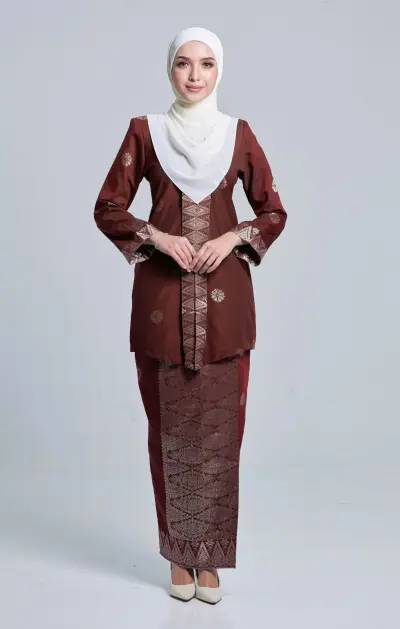 Dark Maroon Silver