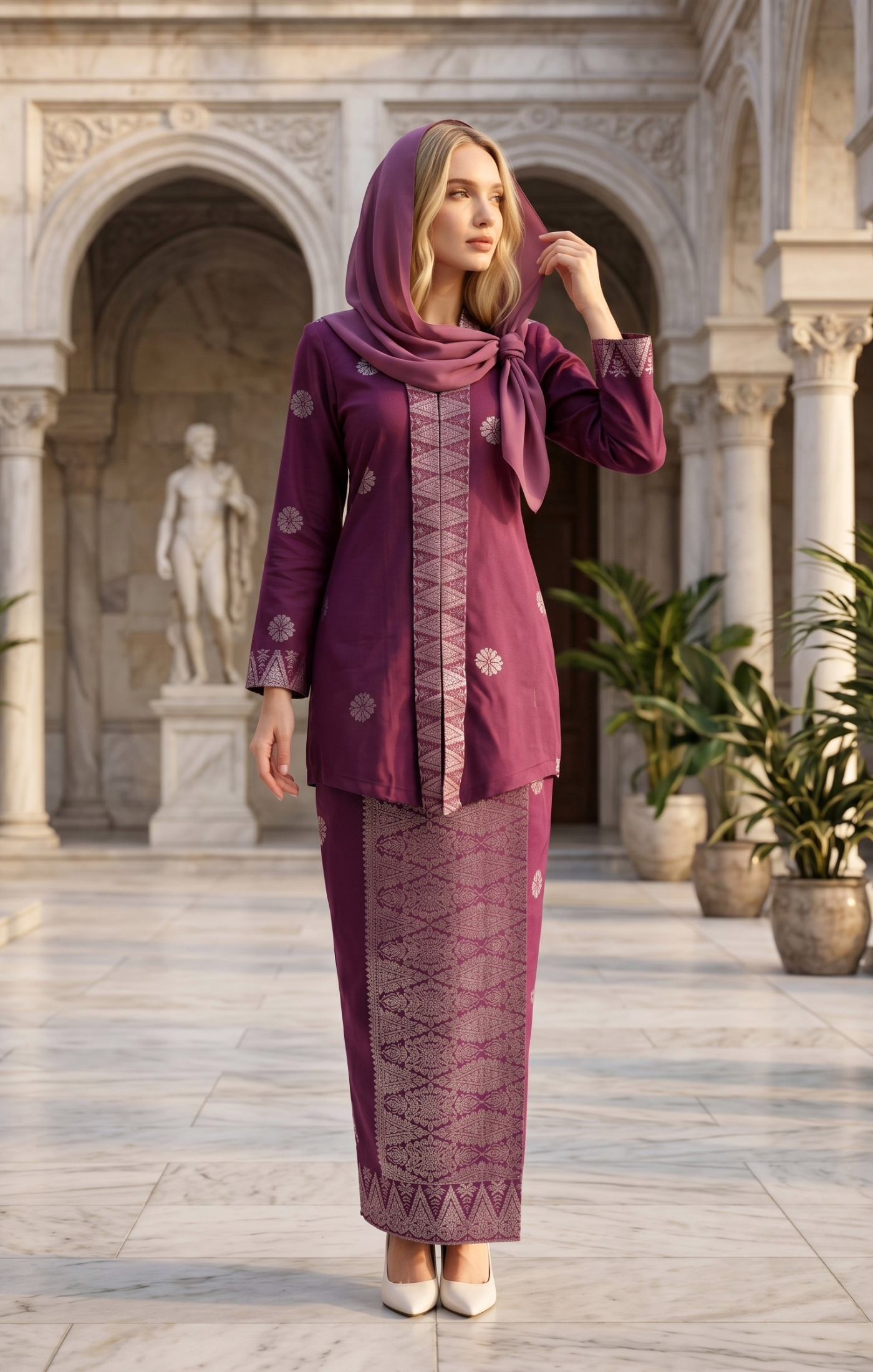 SEROJA KEBAYA | BURGUNDY