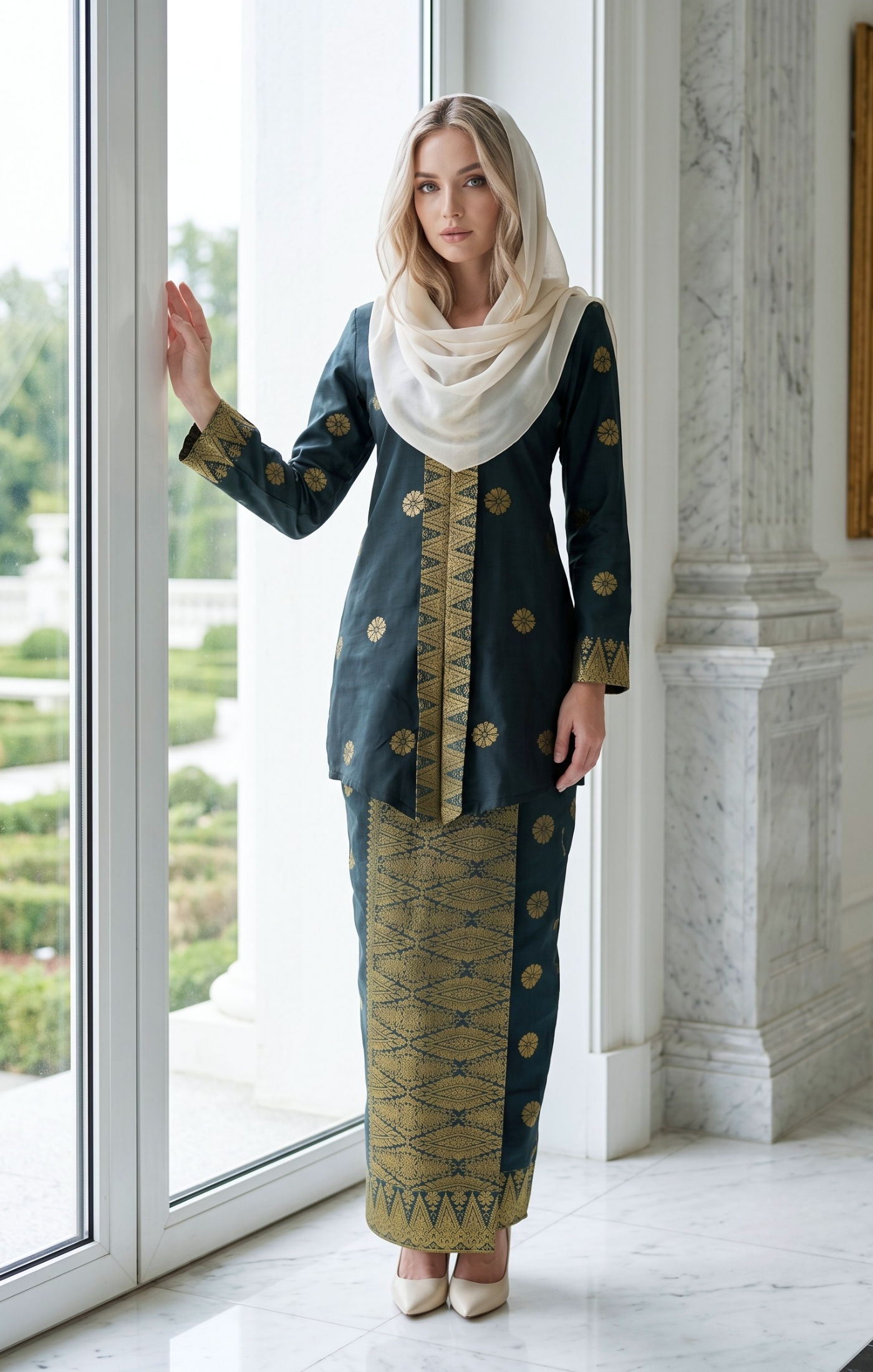 SEROJA KEBAYA | DARK EMERALD GREEN GOLD