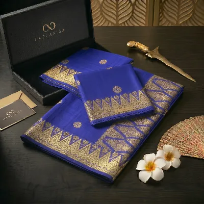 Dark Royal Blue Gold
