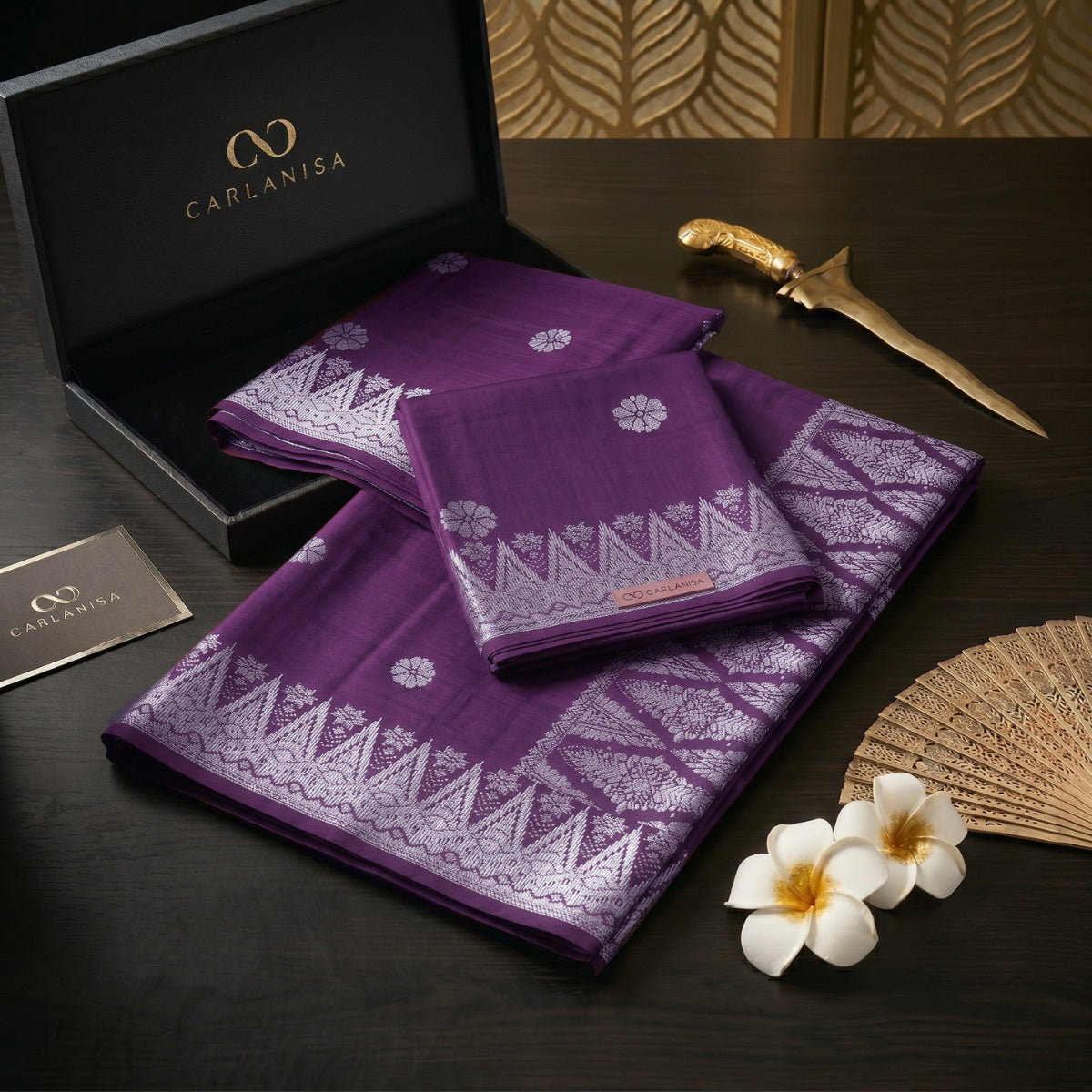 SONGKET BUNGA TABUR | MAGENTA SILVER