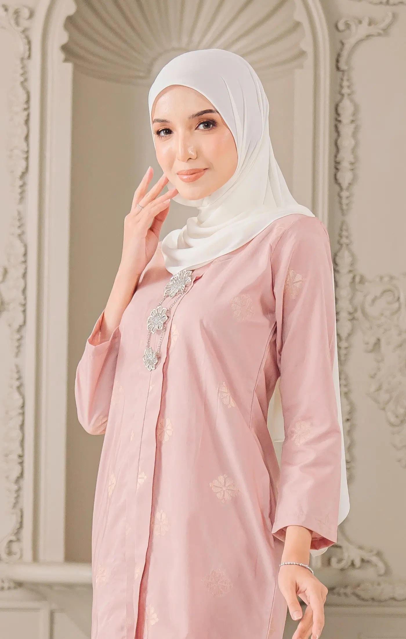 Teja Kebaya | Dusty Pink Silver