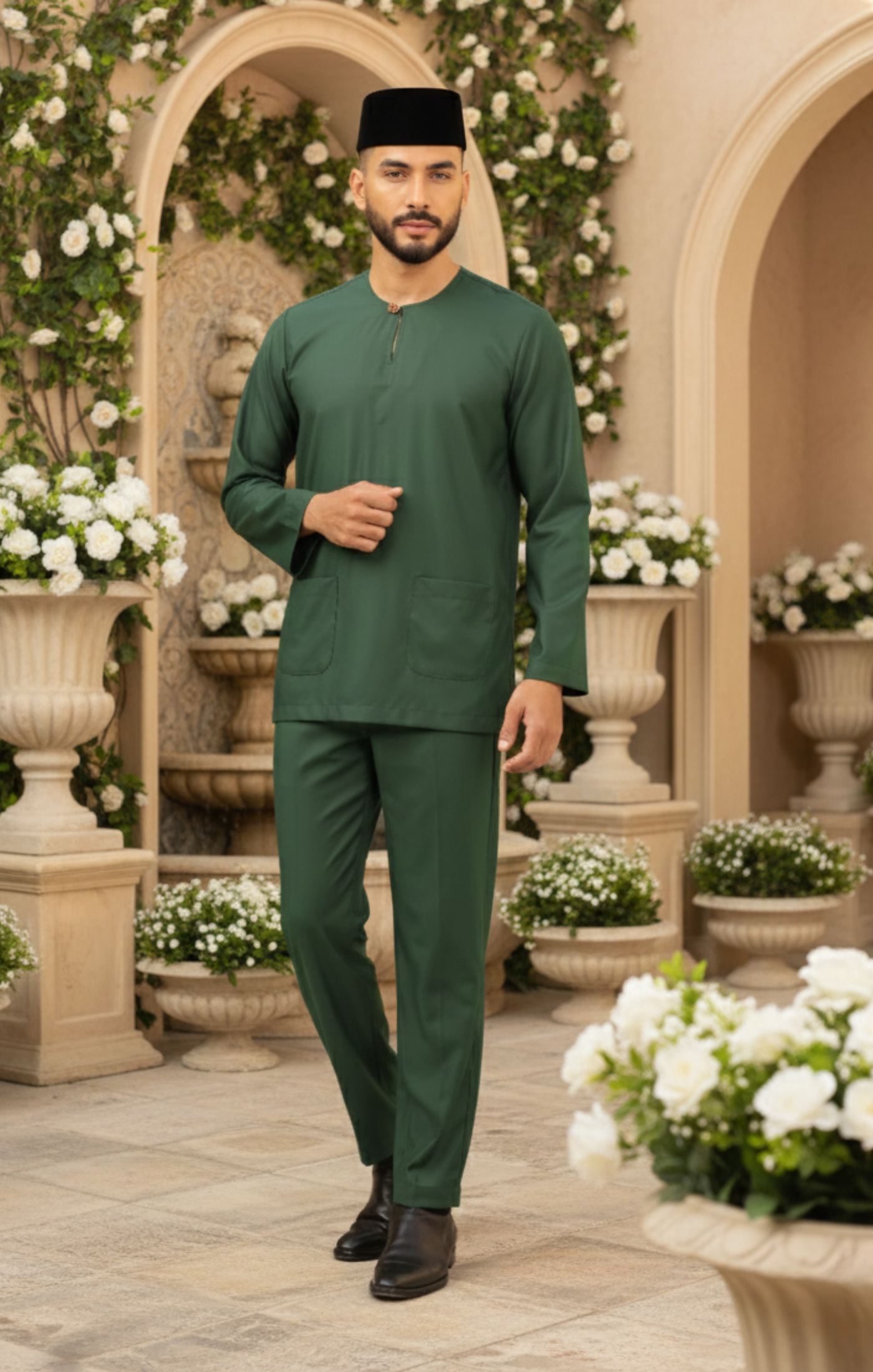 ZEDAN BAJU MELAYU TELUK BELANGA | EMERALD GREEN